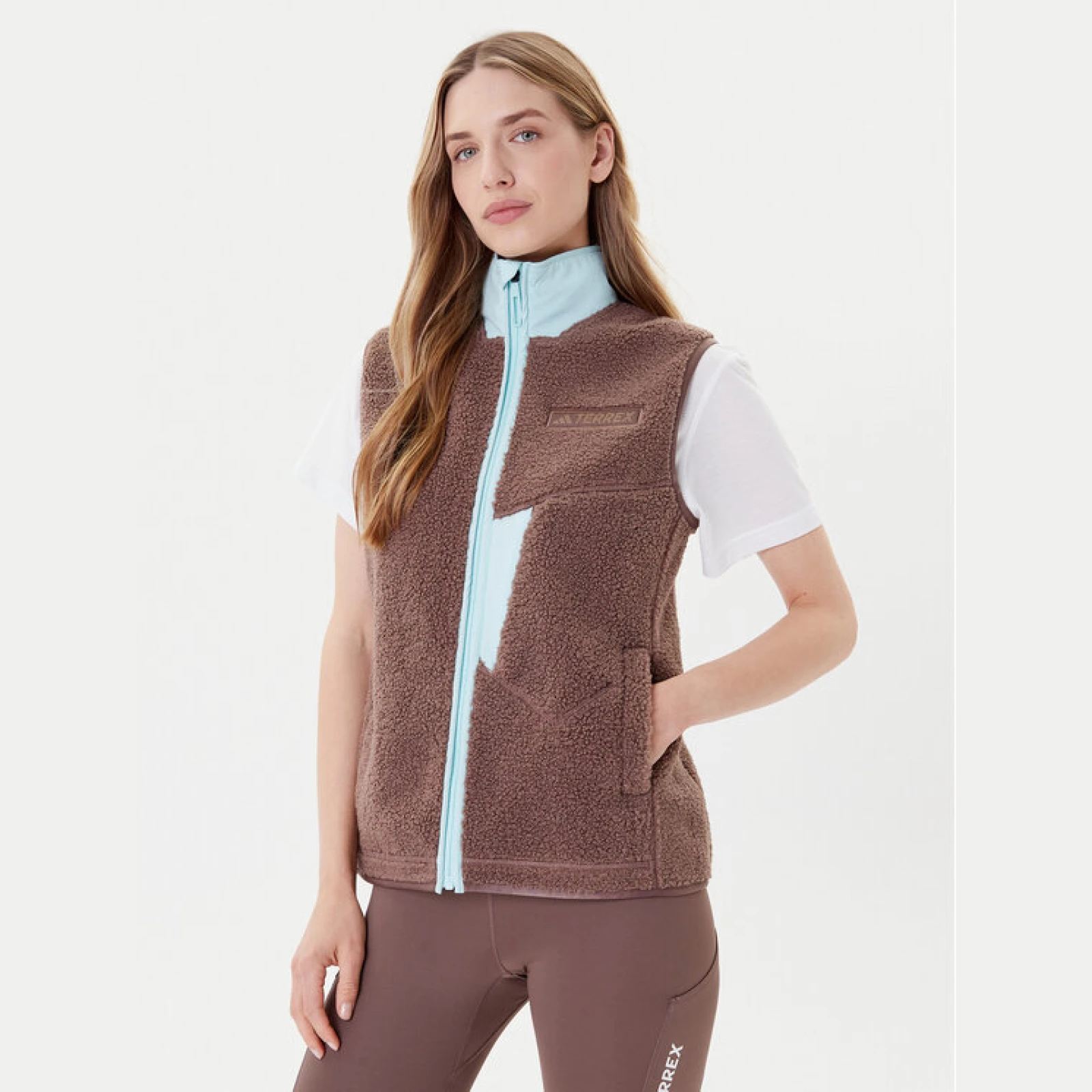 adidas Sportski prsluk Terrex Xploric JN0927 Smeđa Regular Fit · záber 2
