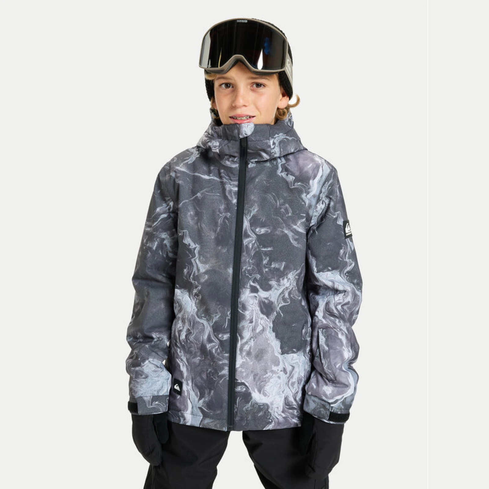 Quiksilver Snowboard jakna Mission Printed EQBTJ03223 Siva Regular Fit · záber 2