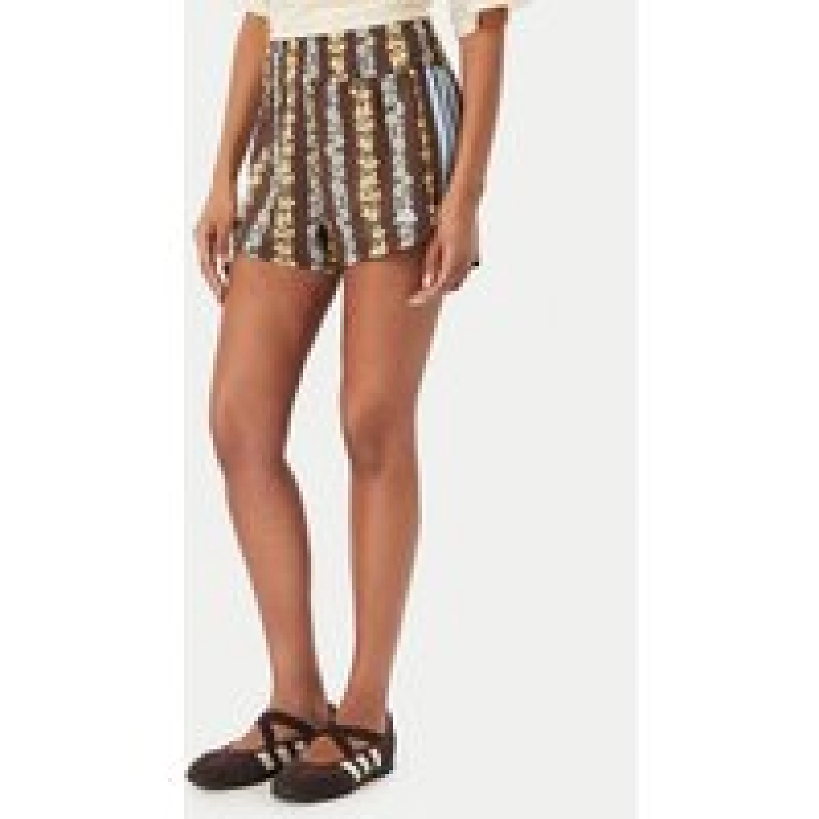 adidas Sportske kratke hlače Farm Rio Pacer KR0229 Smeđa Loose Fit · záber 1