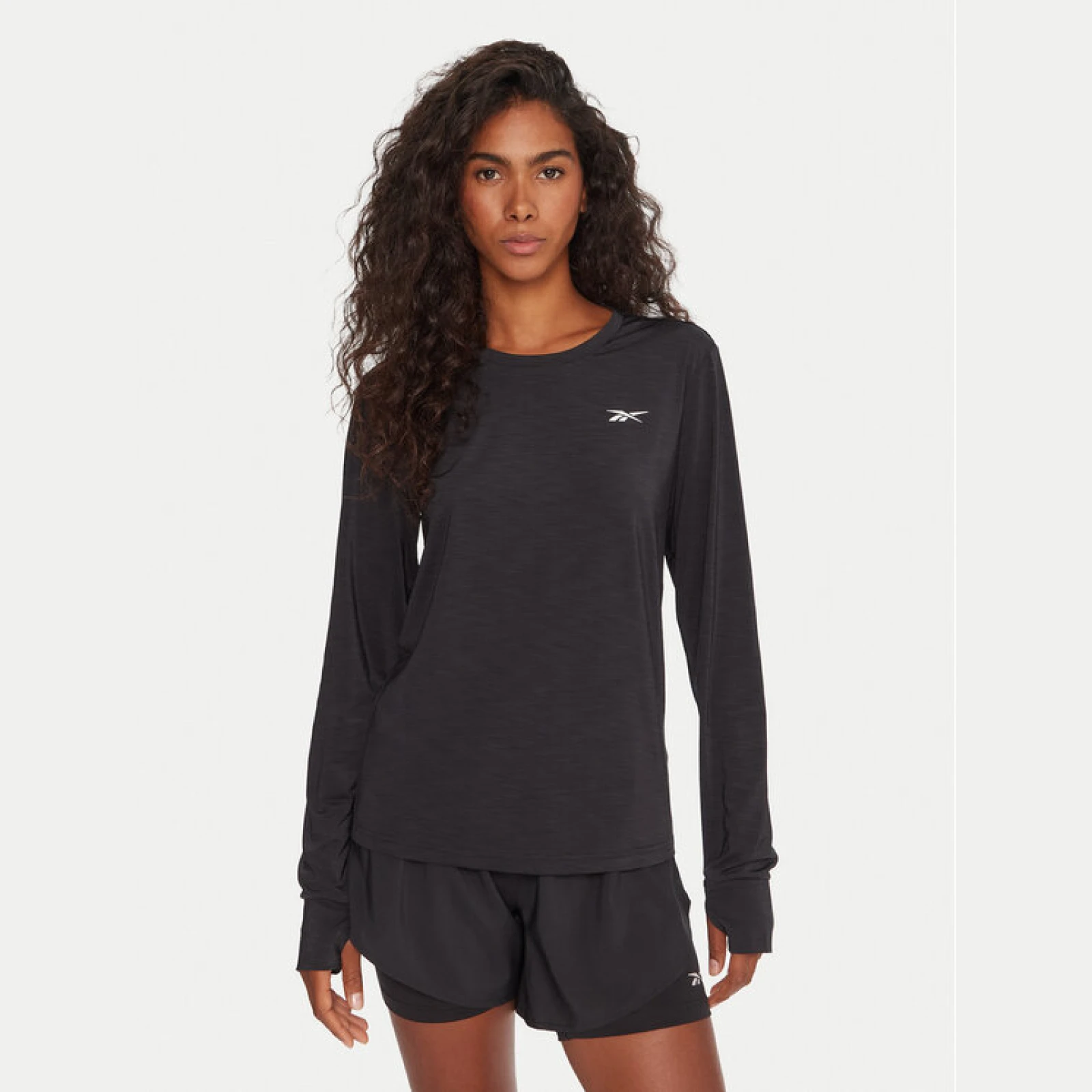 Reebok Tehnička majica RK25184CCW Crna Slim Fit · záber 2