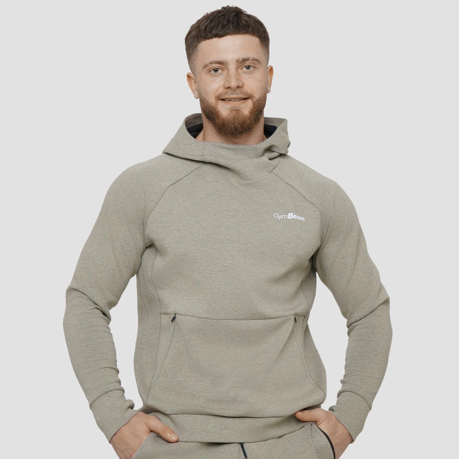 GymBeam Agile Hoodie Sage · záber 1