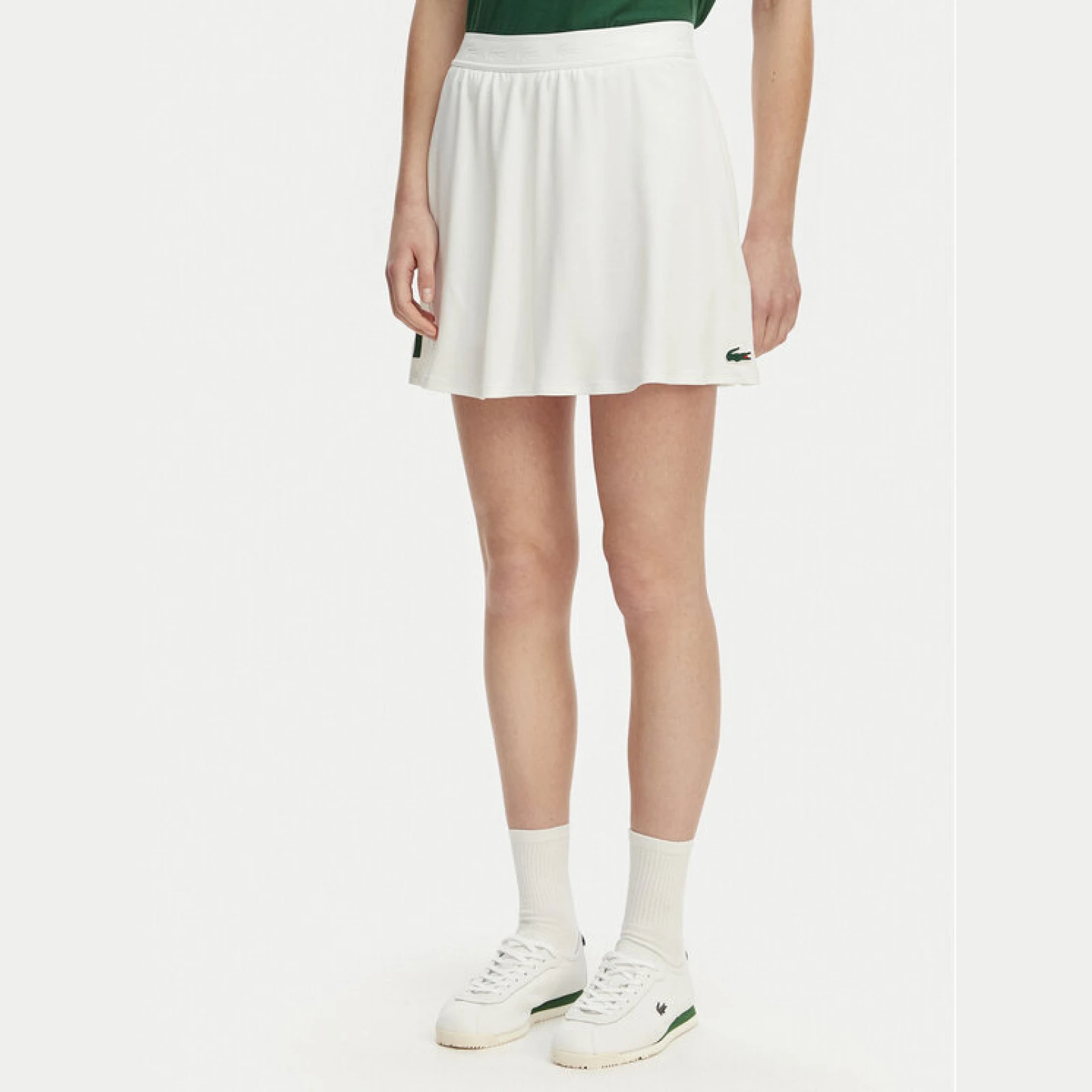 Lacoste Suknja za tenis JF0218 Bijela Regular Fit · záber 2