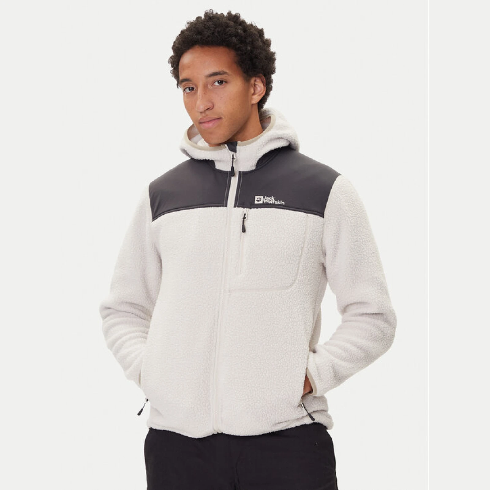 Jack Wolfskin Flis Kammweg Pile Fz 1711271 Écru Regular Fit · záber 2