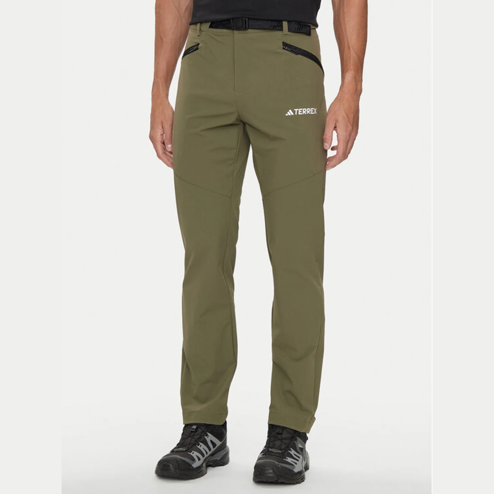 adidas Outdoor hlače Terrex Xperior IK3533 Kaki Regular Fit · záber 2