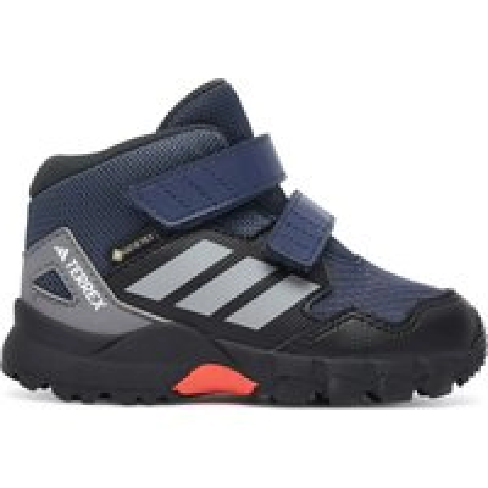 Trekking adidas Terrex Skychaser Mid Gore-Tex Hiking Shoes Kids JR4056 Tamnoplava - Veličina: 27 | Boja: modrá | Dobna skupina: Odrasli | Spol: Unisex · záber 1