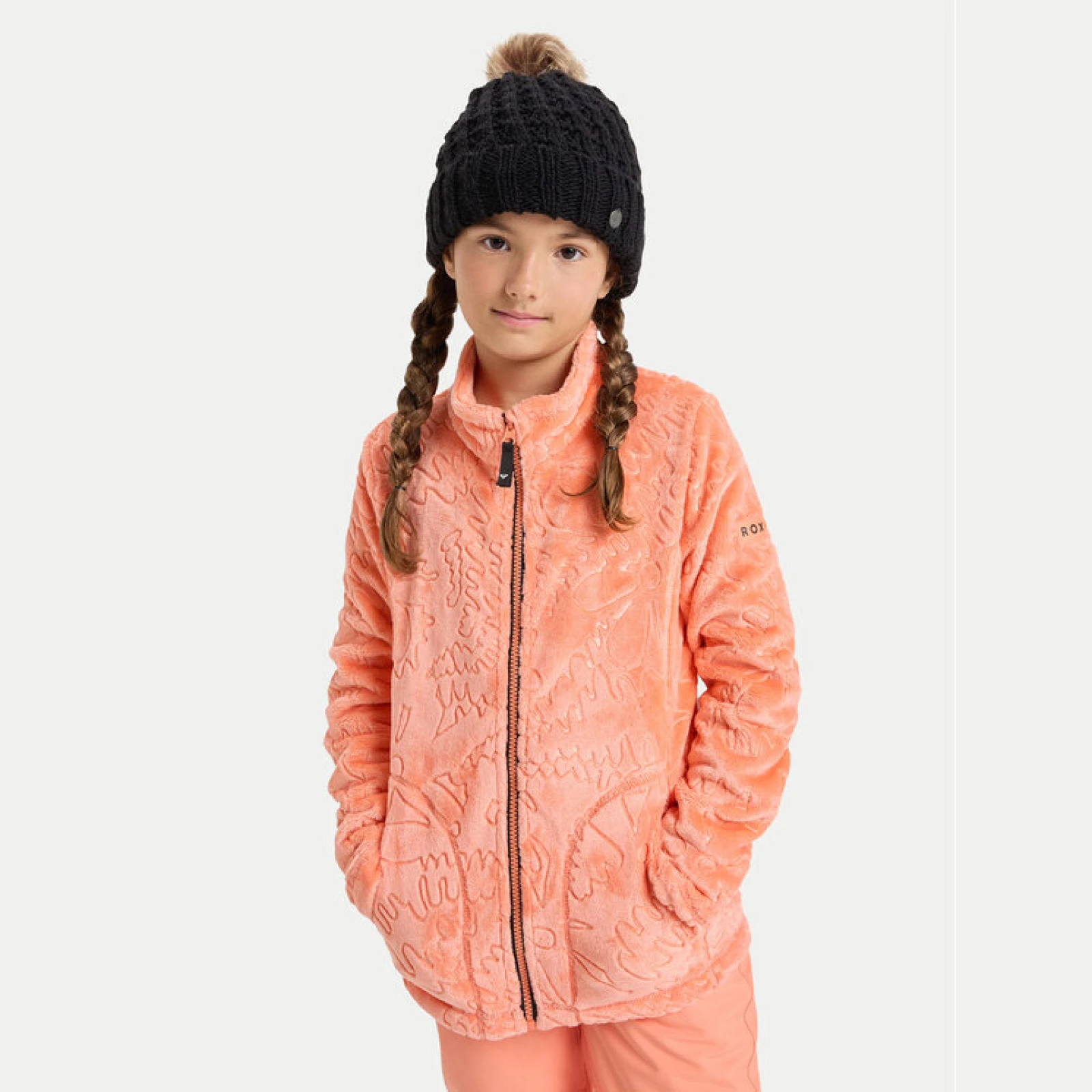 Roxy Flis Igloo ERGFT04013 Narančasta Slim Fit - Veličina: M / 10 | Boja: oranžová | Dobna skupina: Odrasli | Spol: Dječje · záber 2