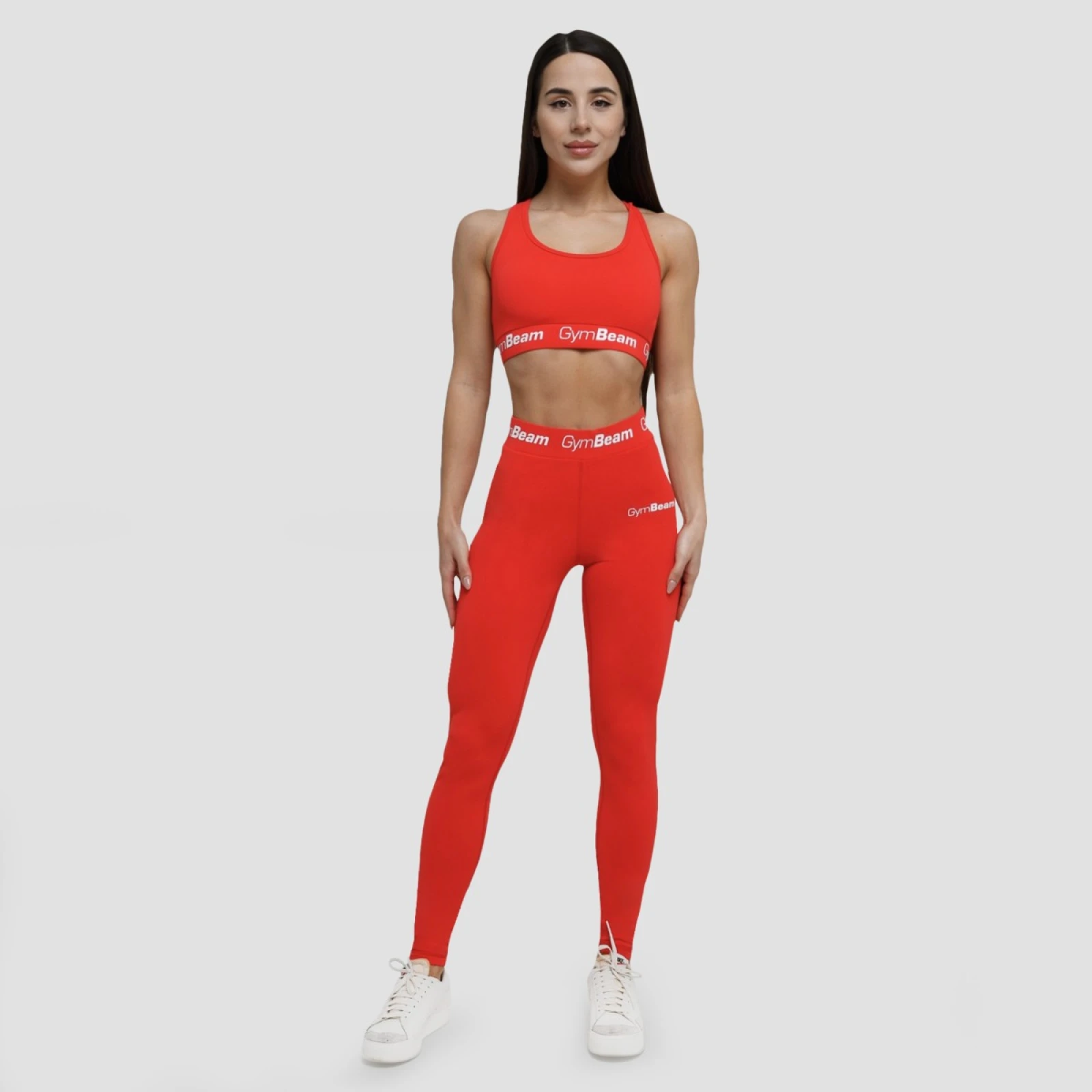 GymBeam Women‘s Leggings Simple Rouge Red - Veličina: S | Boja: červená | Dobna skupina: Odrasli | Pohlavie: Žensko | Težina: 0,18 g | Pakiranje: 90 · záber 4