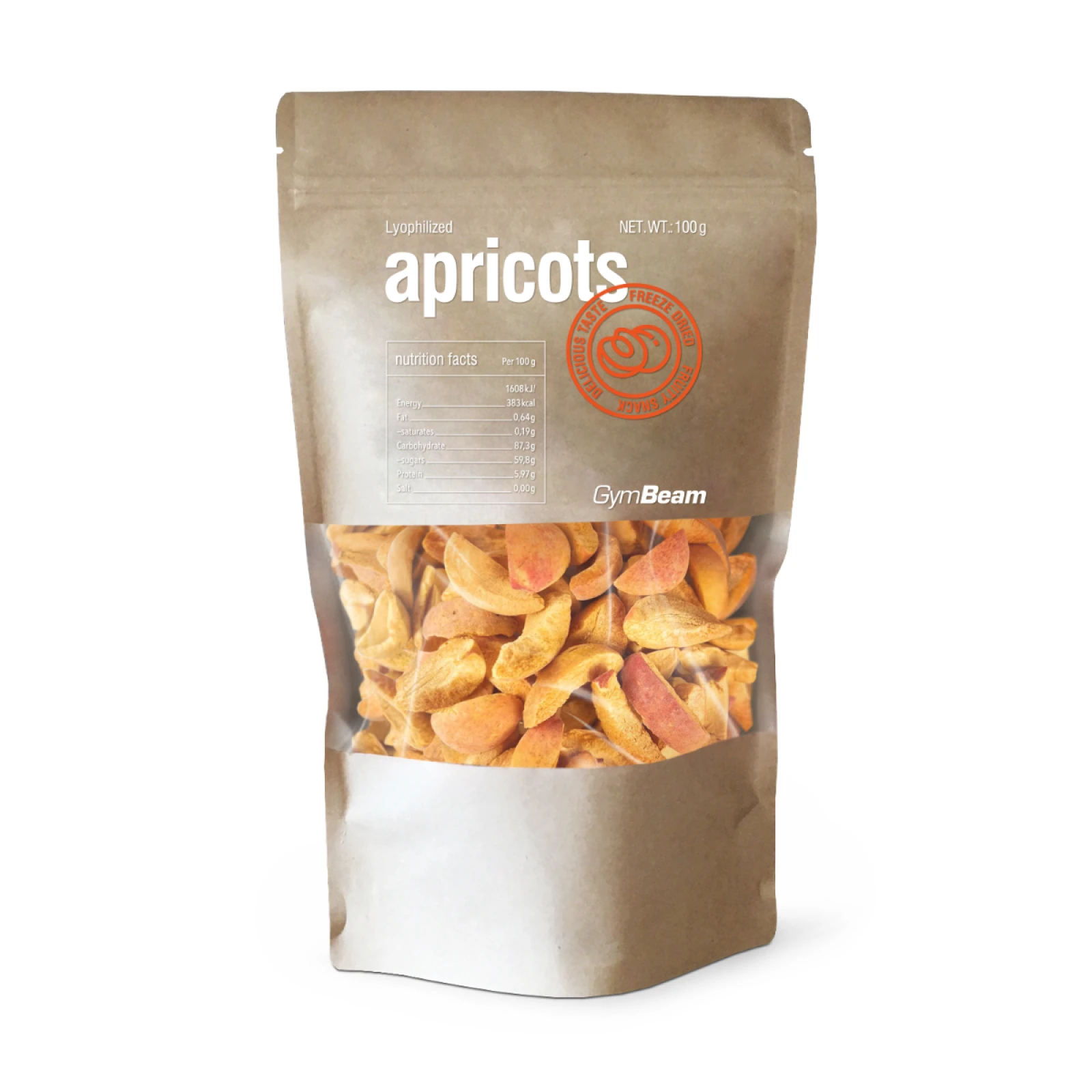 GymBeam Lyophilized apricots · záber 1