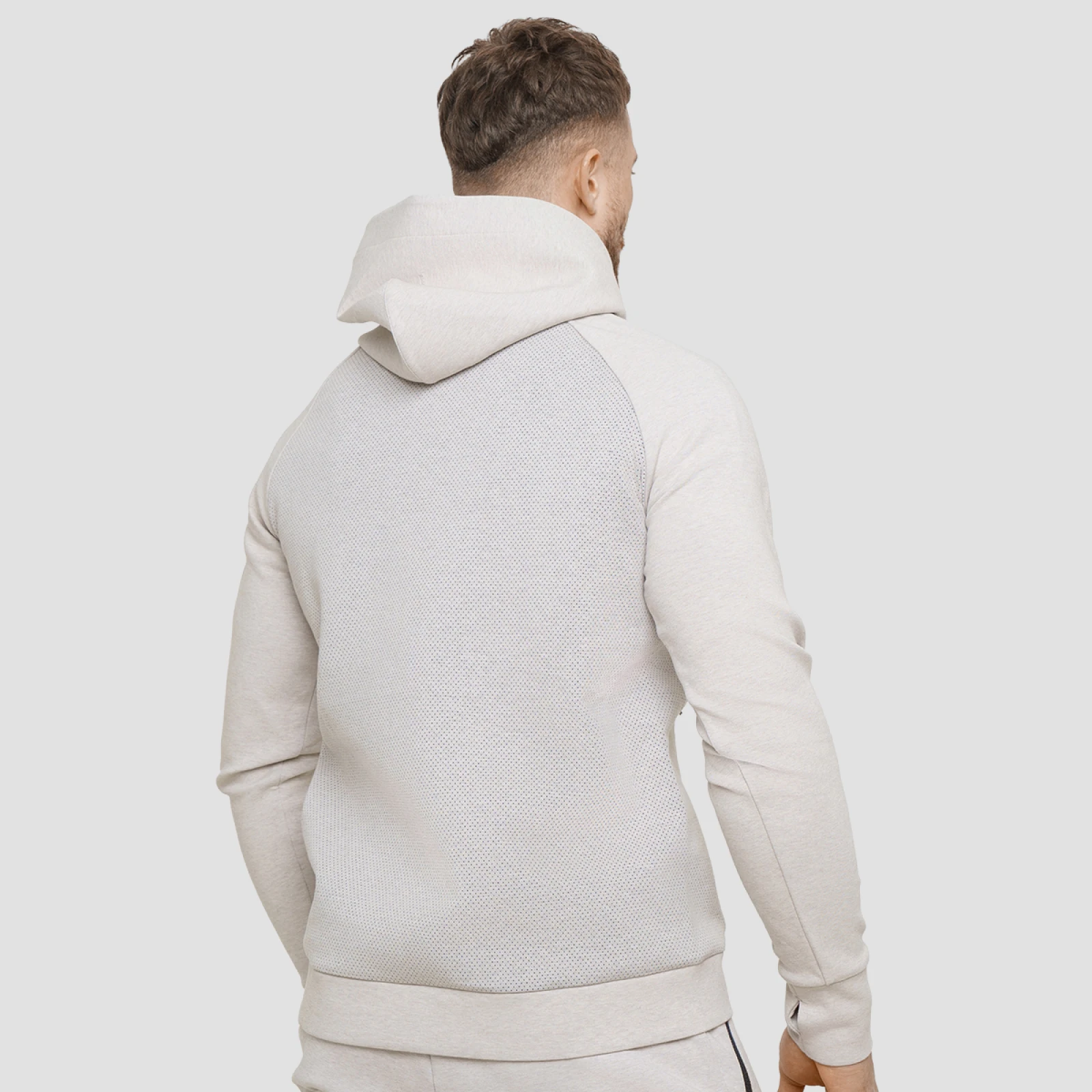 GymBeam Agile Hoodie Desert - Veličina: XL | Boja: béžová | Dobna skupina: Odrasli · záber 2