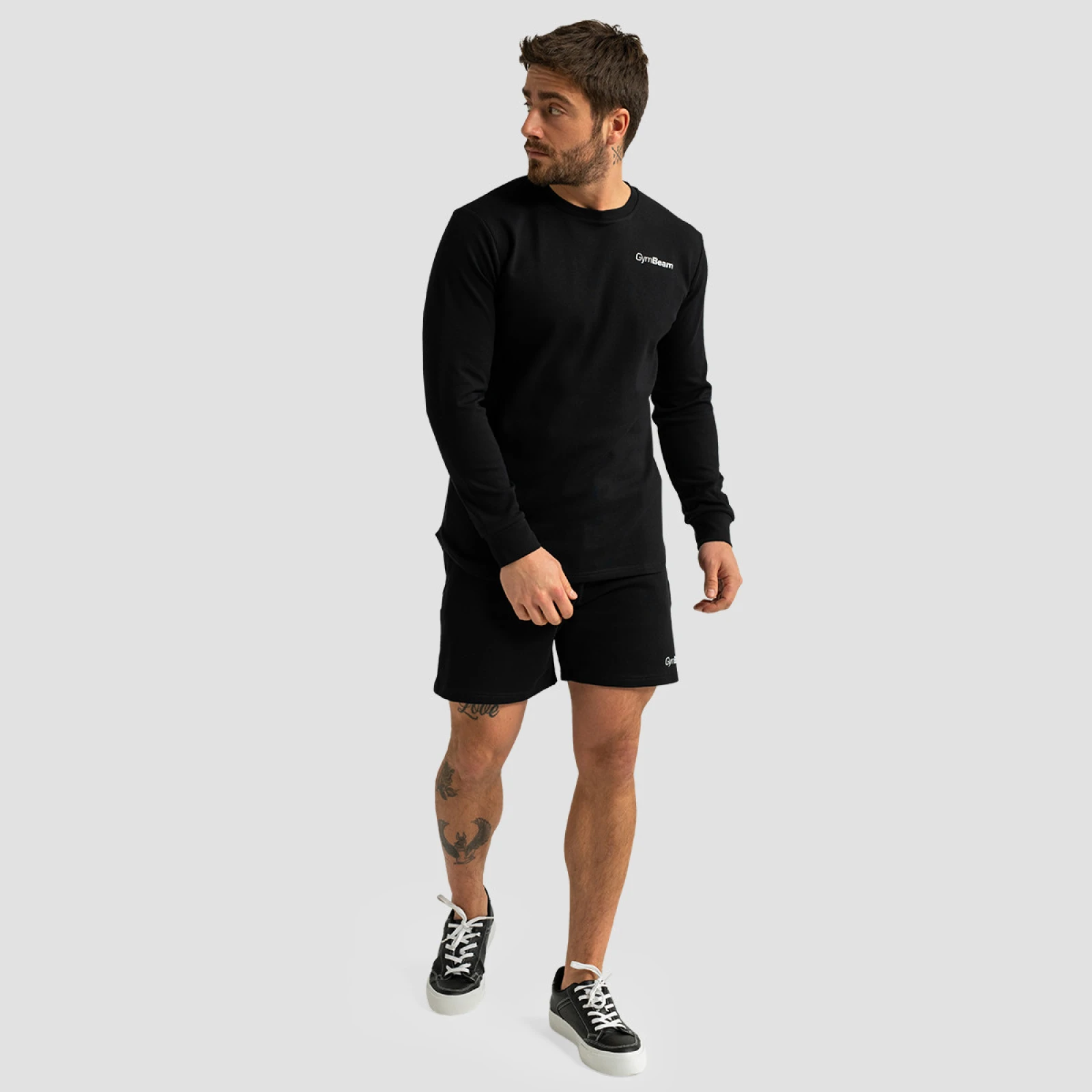 GymBeam Dukserica Limitless Black - Veličina: XXXL | Boja: čierna | Dobna skupina: Odrasli | Težina: 0,434 g · záber 5
