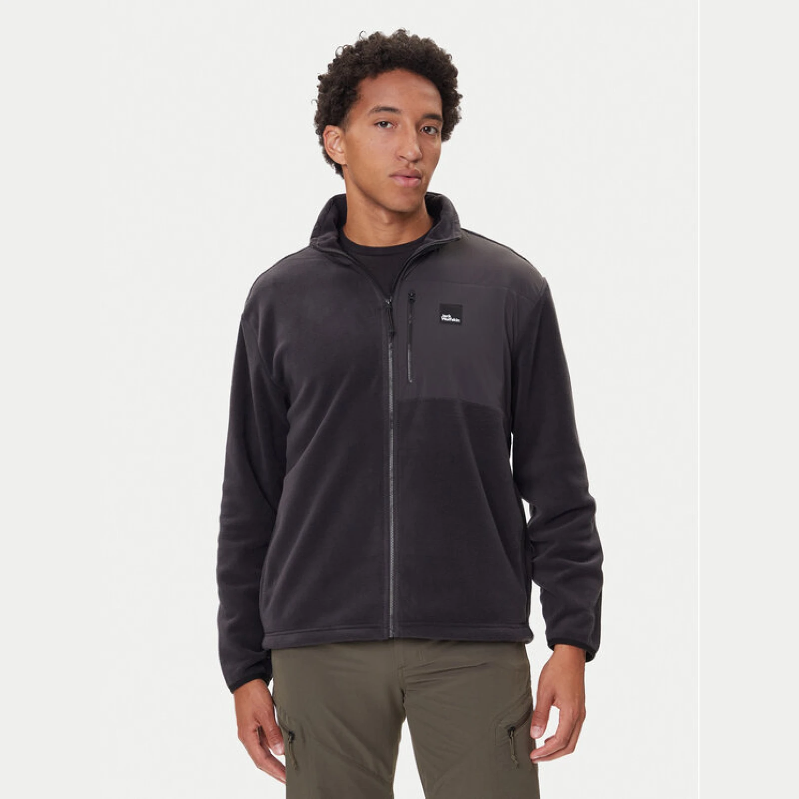 Jack Wolfskin Flis Sumetro Fz A64108 Crna Relaxed Fit · záber 2