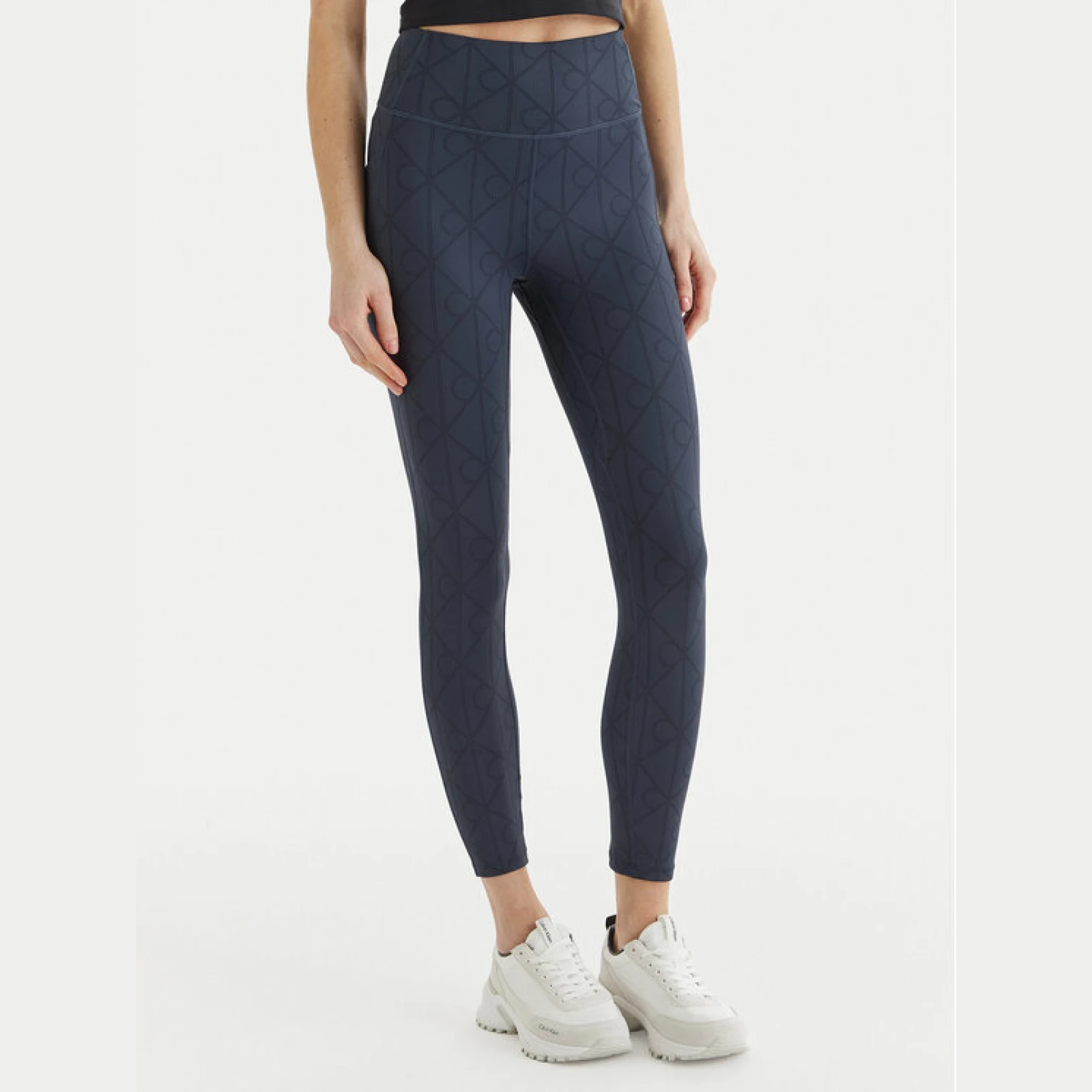 Calvin Klein Performance Leggings LVGWS6L645 Tamnoplava Slim Fit · záber 2
