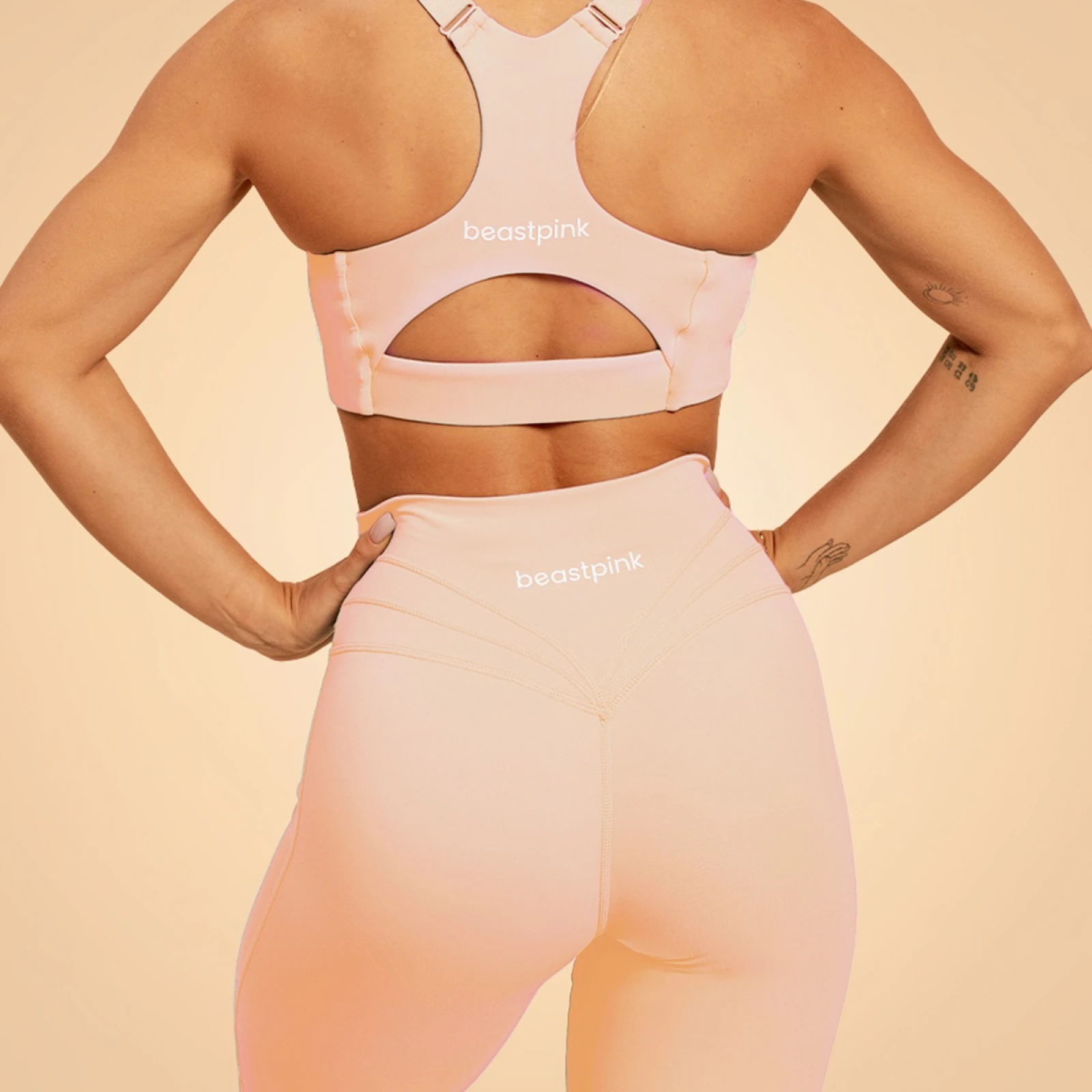 BeastPink Women‘s Sense Leggings Pink · záber 2
