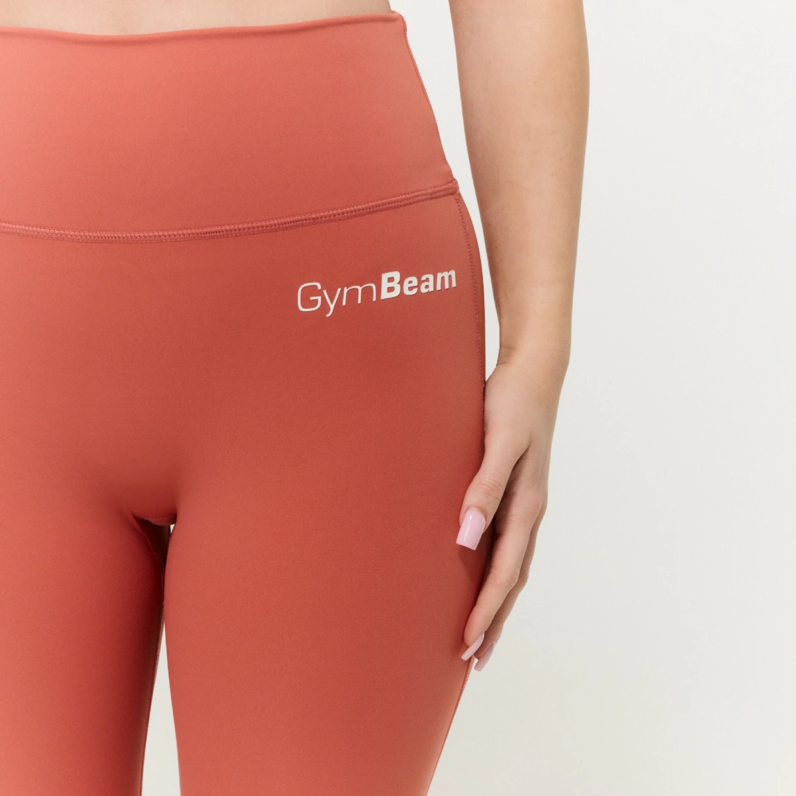 GymBeam Women‘s Limitless High-waist leggings Cinnamon - Veličina: XXL | Boja: oranžová | Dobna skupina: Odrasli | Pohlavie: Žensko · záber 2