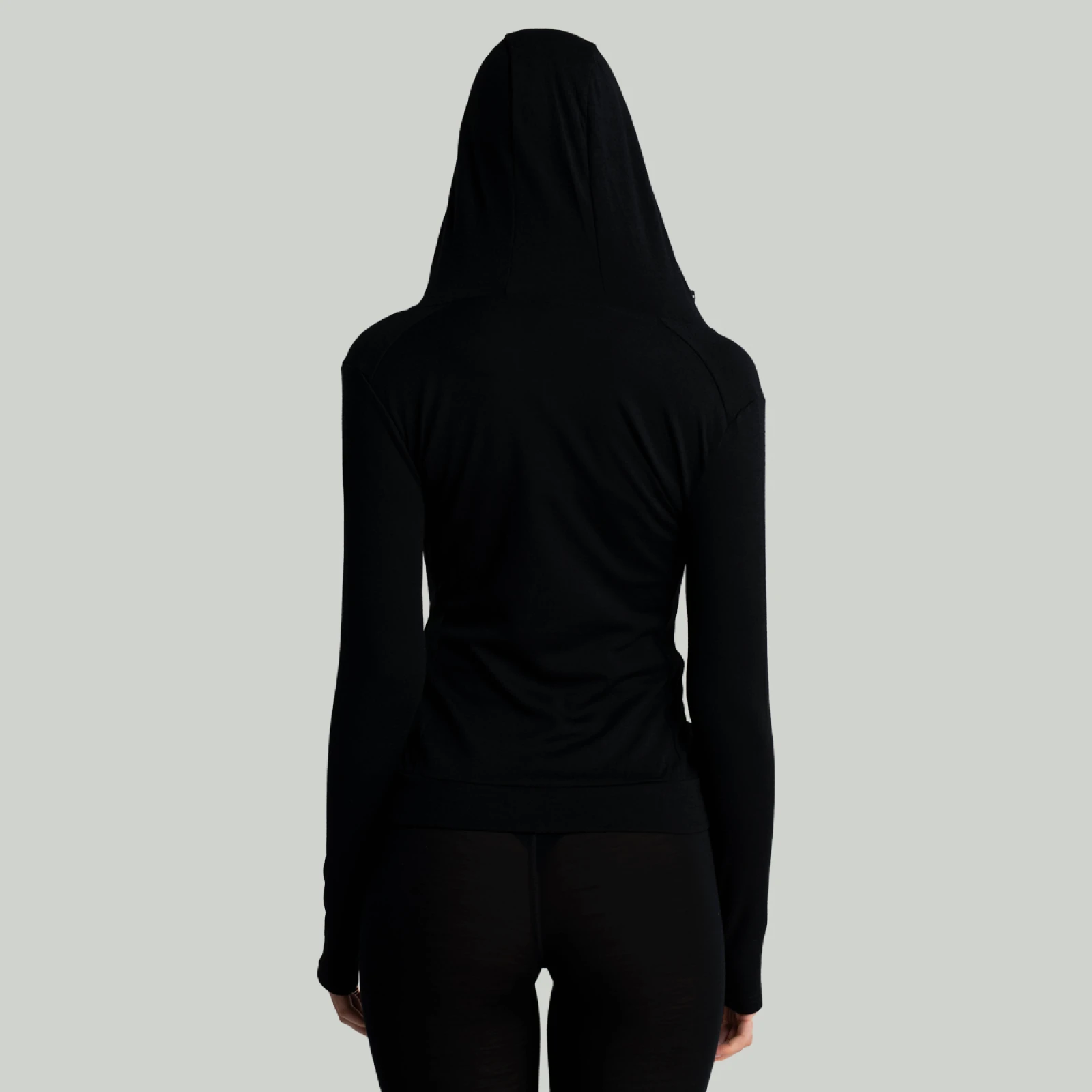 STRIX Women‘s MERINO I Zip Up Hoodie Black · záber 3