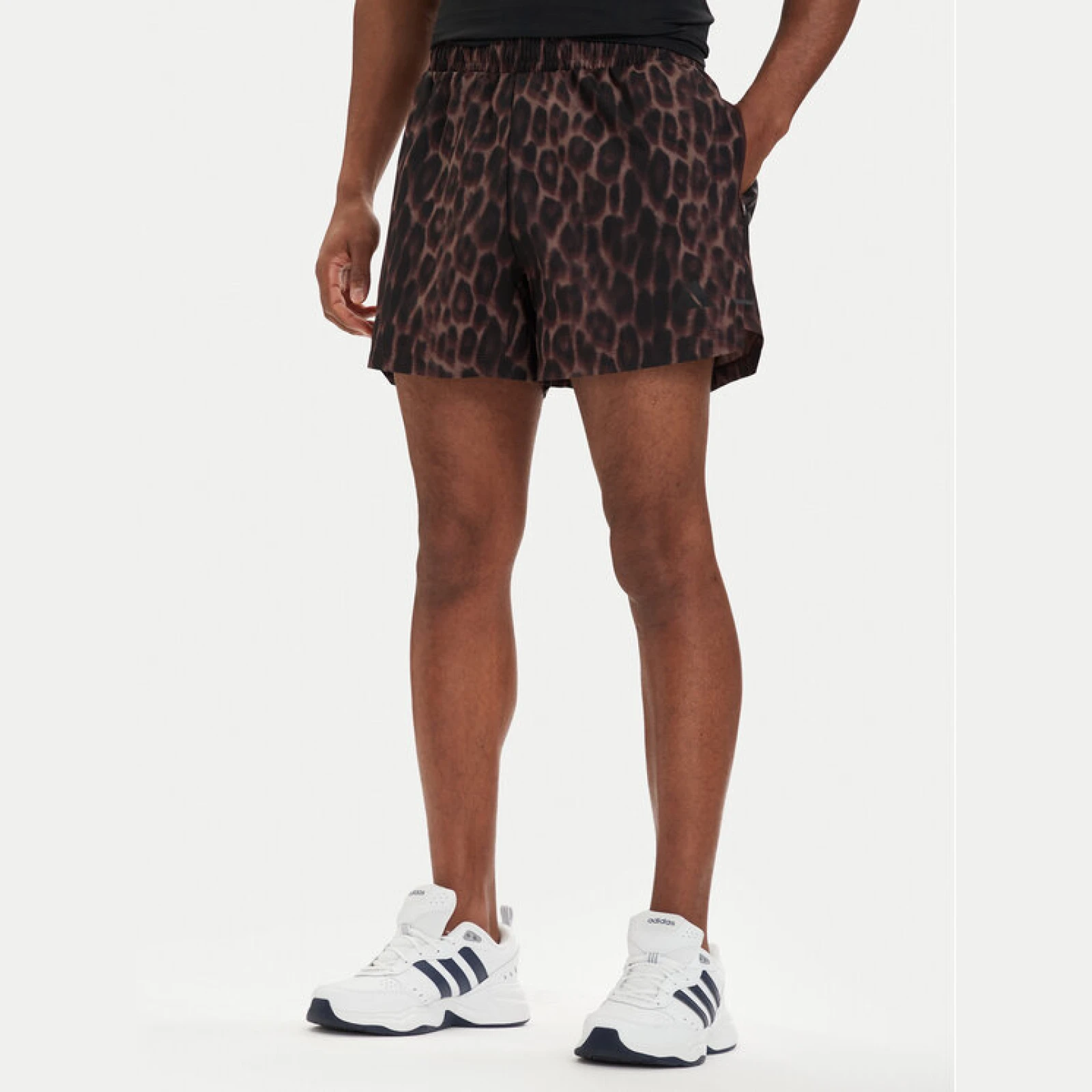 adidas Sportske kratke hlače D4T Power KF0954 Smeđa Regular Fit · záber 2