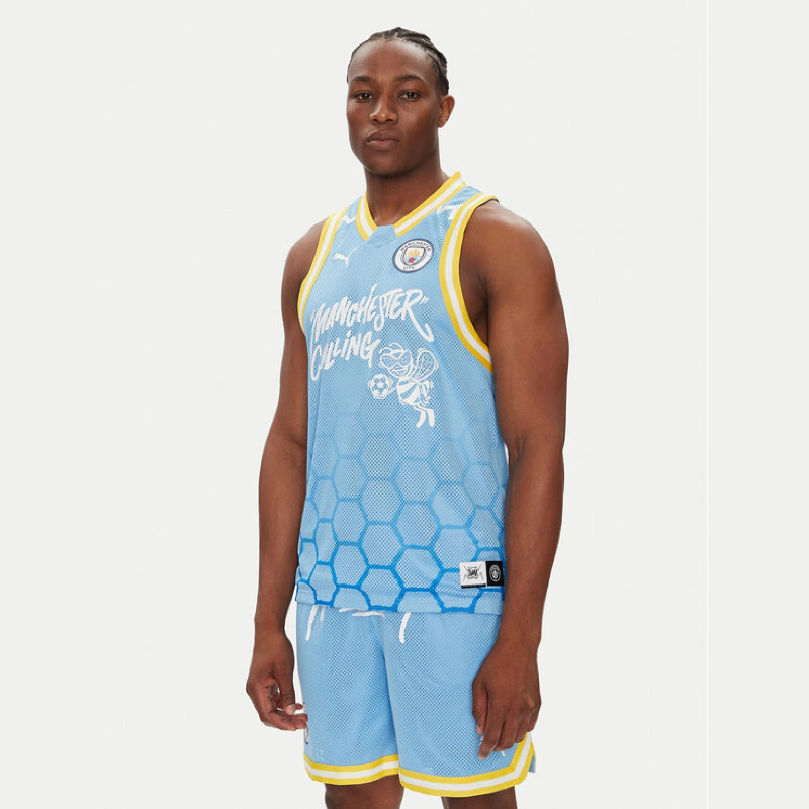Puma Tank top Hoops Manchester City 631693 Svijetloplava Regular Fit · záber 2