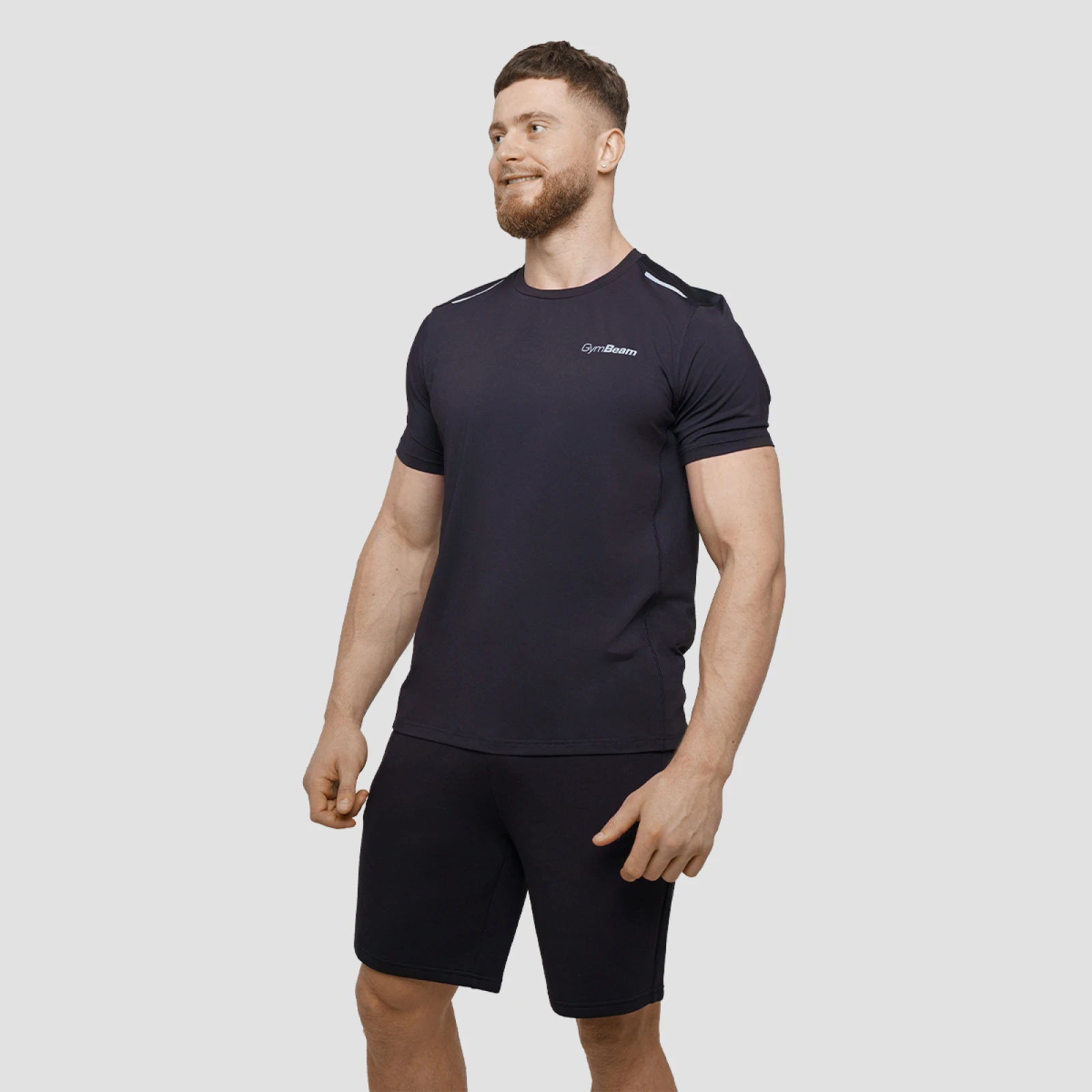 GymBeam Men‘s Agile Sports T-shirt Onyx · záber 4