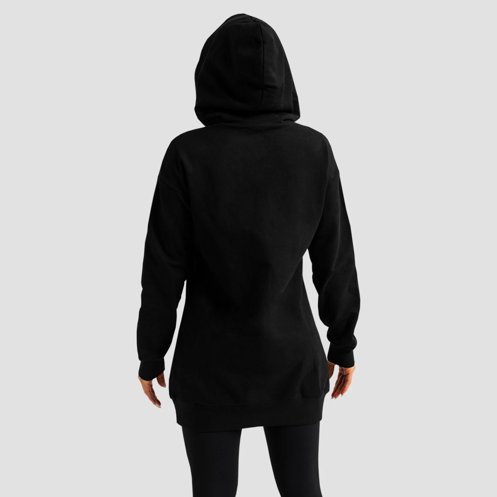 Women‘s Ženska dukserica Limitless Longline Black - Veličina: S | Boja: čierna | Dobna skupina: Odrasli | Pohlavie: Žensko | Težina: 0,73 g | Pakiranje: 30 · záber 4