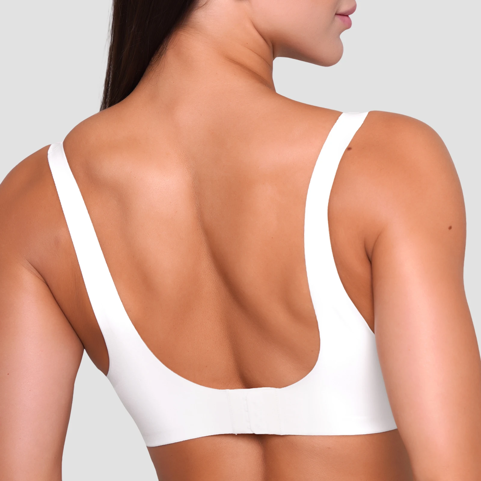 GymBeam Seamless Bra Chalk · záber 4