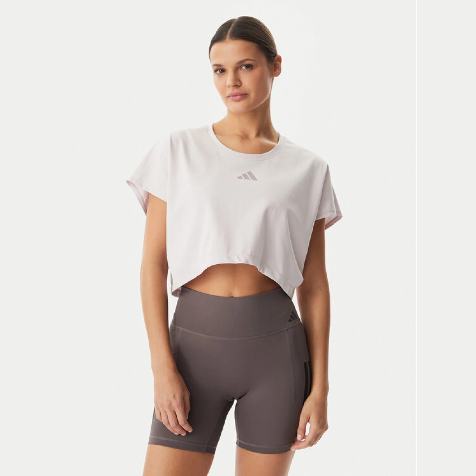 adidas T-shirt Power Workout KE8052 Ljubičasta Loose Fit · záber 2