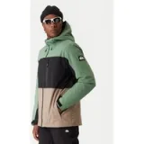 Quiksilver Snowboard jakna Sycamore Block EQYTJ03503 Zelena Relaxed Fit · záber 1