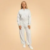 BeastPink Women‘s Bliss Zip-Up Sweatshirt Grey - Veličina: S | Boja: sivá | Dobna skupina: Odrasli | Pohlavie: Žensko | Težina: 0,39 g · záber 3