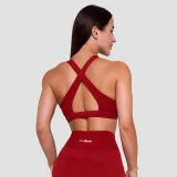 GymBeam Ignite Sports Bra Dark Red - Veličina: L | Boja: červená | Dobna skupina: Odrasli | Težina: 0,126 g | Pakiranje: 120 · záber 4