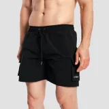 GymBeam Men‘s Swim Cargo Shorts Black - Veličina: XL | Boja: čierna | Dobna skupina: Odrasli | Pohlavie: Muško | Težina: 0,193 g · záber 3