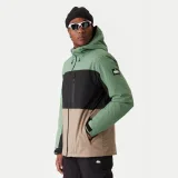 Quiksilver Snowboard jakna Sycamore Block EQYTJ03503 Zelena Relaxed Fit · záber 2