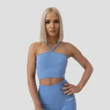 GymBeam FLO Sports Halter Bra Blue - Veličina: M | Boja: modrá | Dobna skupina: Odrasli | Težina: 0,13 g | Pakiranje: 50 · záber 1