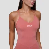 GymBeam Women‘s FIT Bodysuit Salmon - Veličina: M | Boja: ružová | Dobna skupina: Odrasli | Pohlavie: Žensko · záber 4