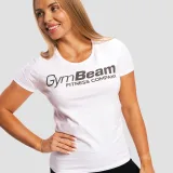 GymBeam Women‘s Fitness T-shirt White - Veličina: S | Boja: biela | Dobna skupina: Odrasli | Pohlavie: Žensko | Težina: 0,11 g · záber 4
