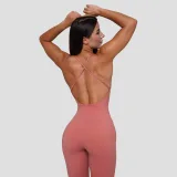 GymBeam Women‘s FIT Bodysuit Salmon - Veličina: M | Boja: ružová | Dobna skupina: Odrasli | Pohlavie: Žensko · záber 2