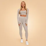 BeastPink Women‘s Sense Crop Top Grey · záber 5