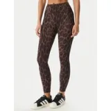 adidas Leggings Optime Power Leopard KF9094 Smeđa Slim Fit · záber 1