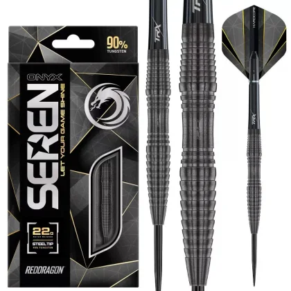Dart szett steel Red Dragon Seren 3 Onyx 22g, 90% gravírozott