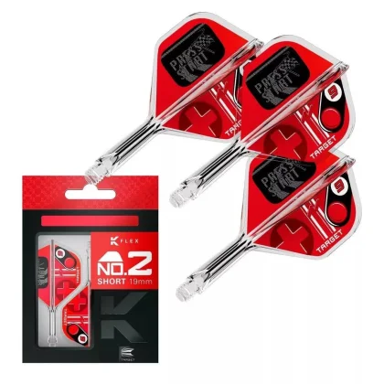 Darts integrált tollszár Target K-Flex Press Start, No2 toll és rövid szár