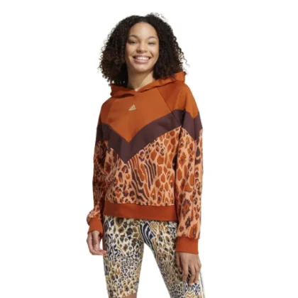 Női kapucnis pulóver ADIDAS FARM HOODIE-IV9739-Orange