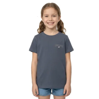 Lány póló rövid ujjú 4F JUNIOR TSHIRT F2886-22S-ANTHRACITE