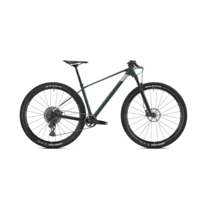 Túrázó kerékpár MONDRAKER Podium Carbon, translucent green carbon racing silver