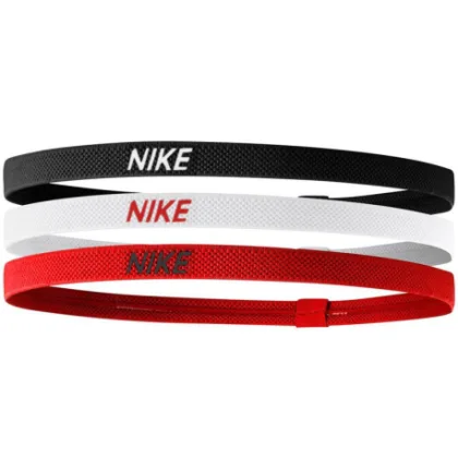 Fejpánt NIKE ELASTIC HAIRBANDS 3PK BK WH UR