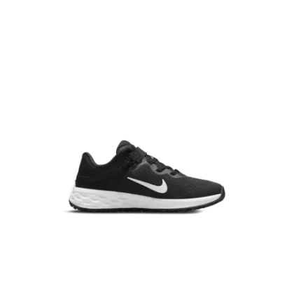 Gyerek sportcipő (edzőcipő) NIKE Revolution 6 FlyEase black dark smoke grey white