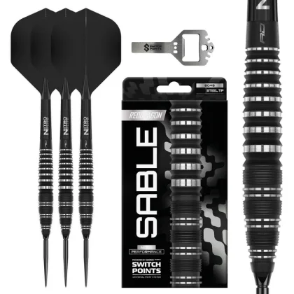 dart szett Red Dragon steel Sable 03 90% Switch Point Bomb 24g