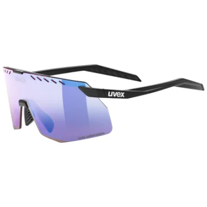 Kerékpáros napszemüvegek UVEX BRÝLE PACE STAGE S CV BLACK MATT MIR. BLUE (S5330732280)