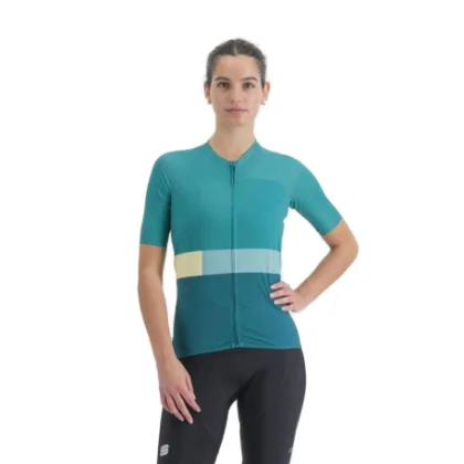 Női rövid ujjú kerékpáros mez SPORTFUL Snap w jrs, shade spruce light green