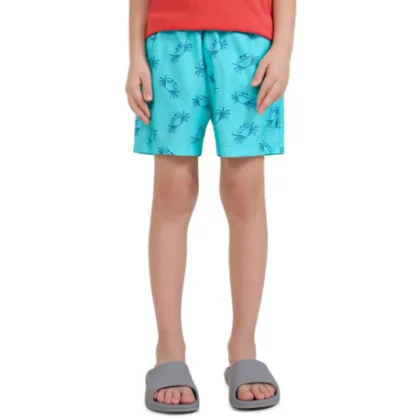 Fiú úszónadrágok 4F JUNIOR BOARD SHORTS M121-47A-MINT ALLOVER