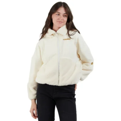 Női cipzáras pulóver FUNDANGO Sansa Hybrid Jacket-150-butter