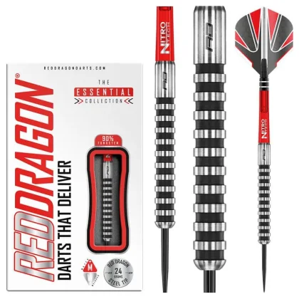 Red Dragon Javelin Black steel darts 24g, 85%