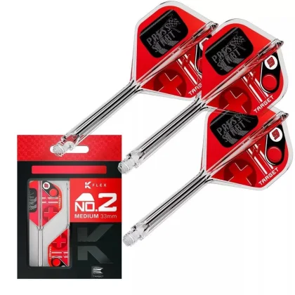 Darts integrált tollszár Target K-Flex Press Start, No2 toll és hosszú szár